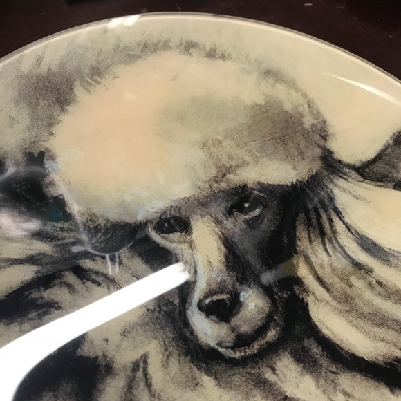 John Derian Fifi Poodle Decoupage Plate - Picture 3 of 5
